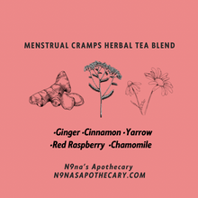 Load image into Gallery viewer, Menstrual cramps herbal tea blend
